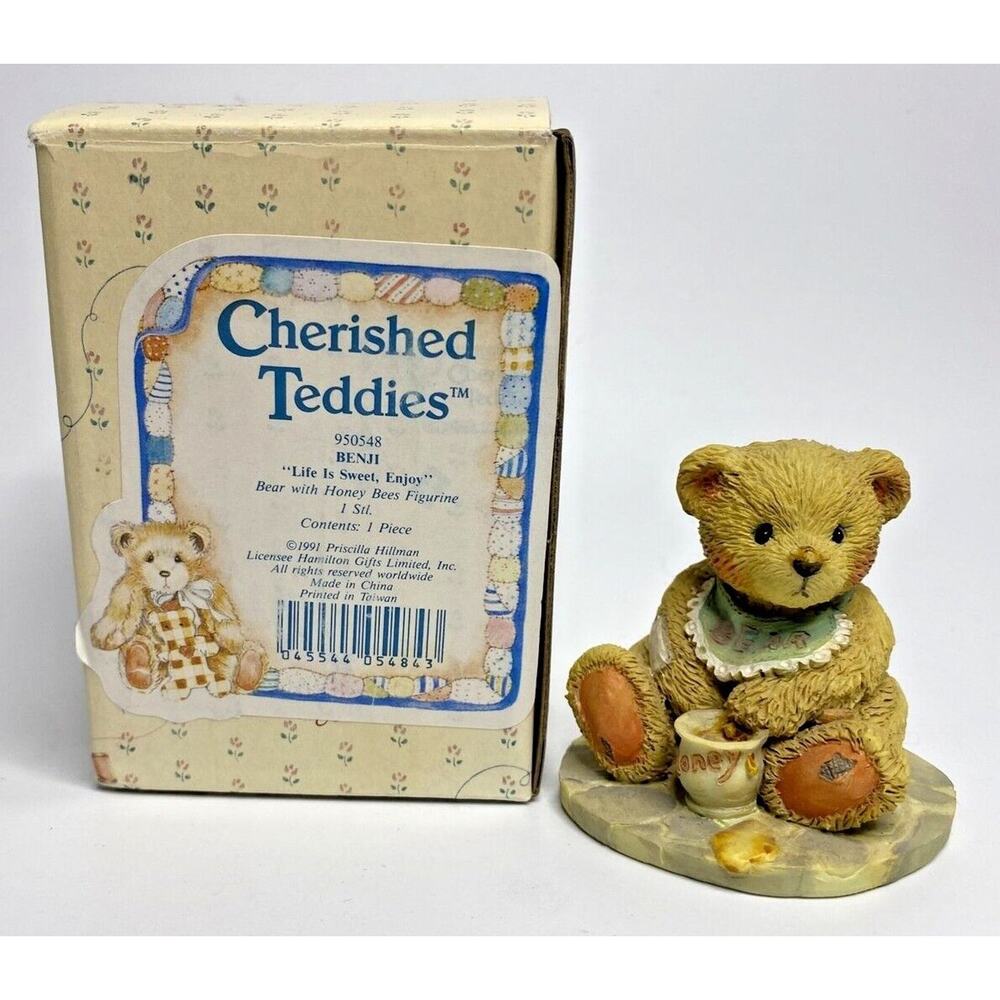 Cherished Teddies Benji "Life Is Sweet, Enjoy" Figurine U100